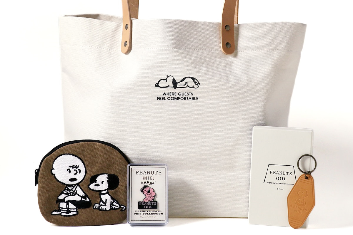 PEANUTS HOTEL レザートートバッグ