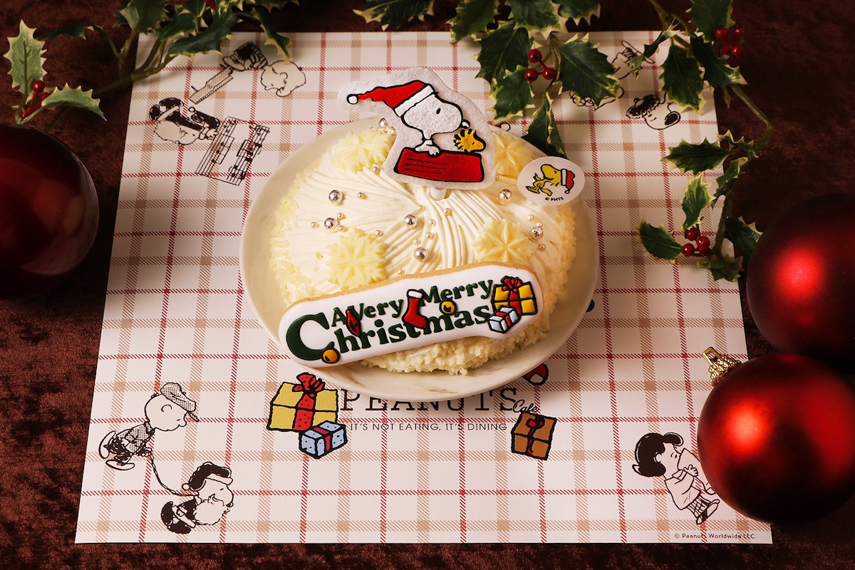 PEANUTS Cafeのクリスマスケーキ