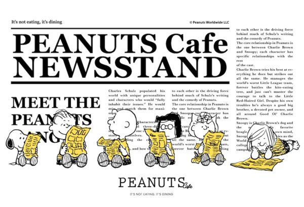 「NEWoMan 新宿」にて、期間限定ポップアップ"PEANUTS Cafe NEWS STAND"を開催