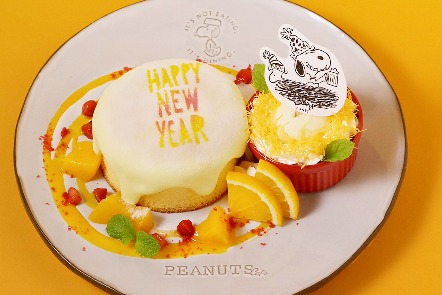 スヌーピーのHAPPY NEW YEAR パンケーキ